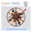  Ventilateur de plafond réversible en cage 20 po avec éclairage et télécommande Farmhouse-1442159151