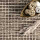 Katasha Checked Wool Brown Area Rug