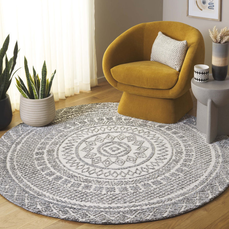 Kaylian Performance Geometric Rug, Round 6'