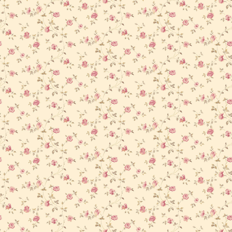 Rouleau de papier peint Miniatures 3, Rouge / beige / crème