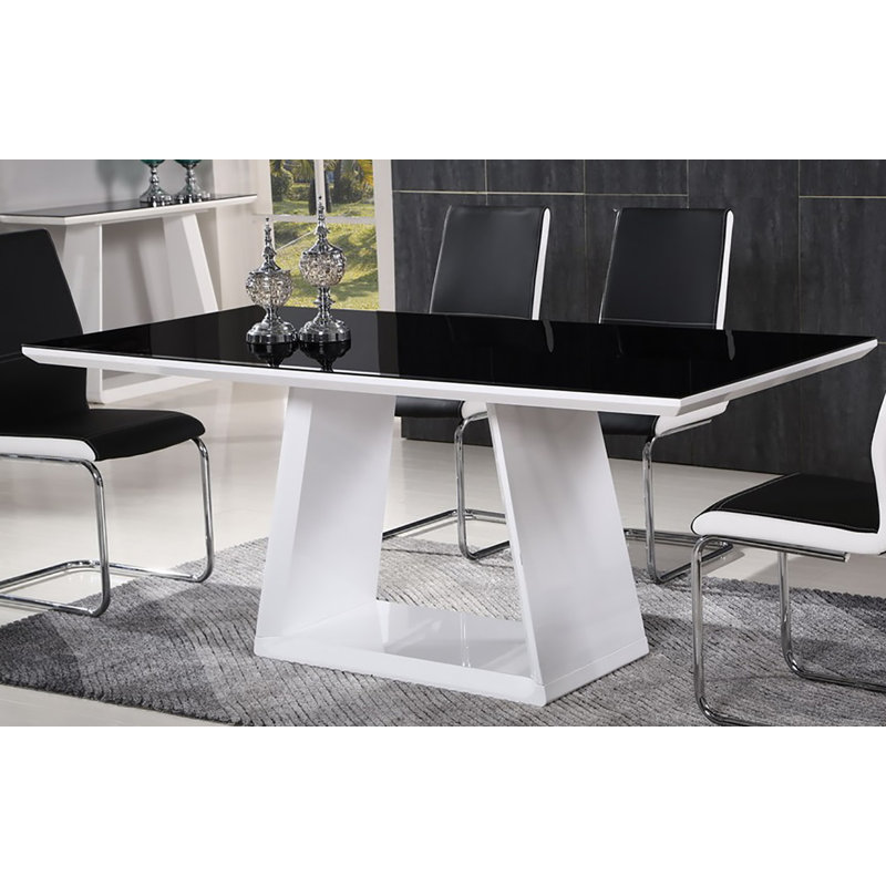 Table de salle à manger à piédestal 71 po Hudgens