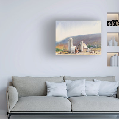 Art mural sur toile tendue - Stephen Calcasola «Ithaca NY», décoration murale pour le salon, la chambre à coucher ou le bureau - 24 x 32