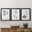 «Botanical Imprint I», ensemble de 3 peintures sur toile encadrées-1130262994-1130262995