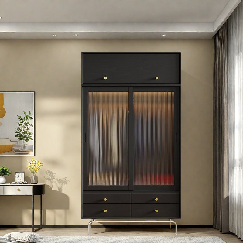 Armoire rétro noire