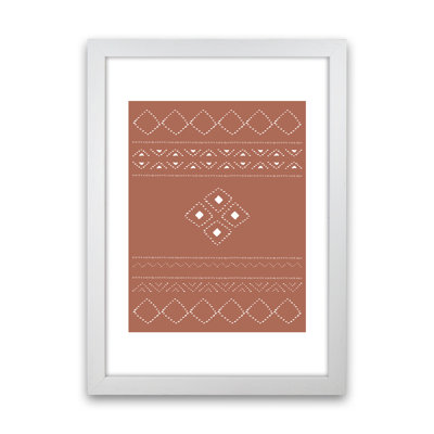 Ethno Clay 1 Piece Wall Art