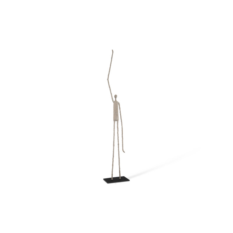 Human One Arm up Statue