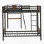 Lit superposé en L avec lit mezzanine avec bureau et tablette