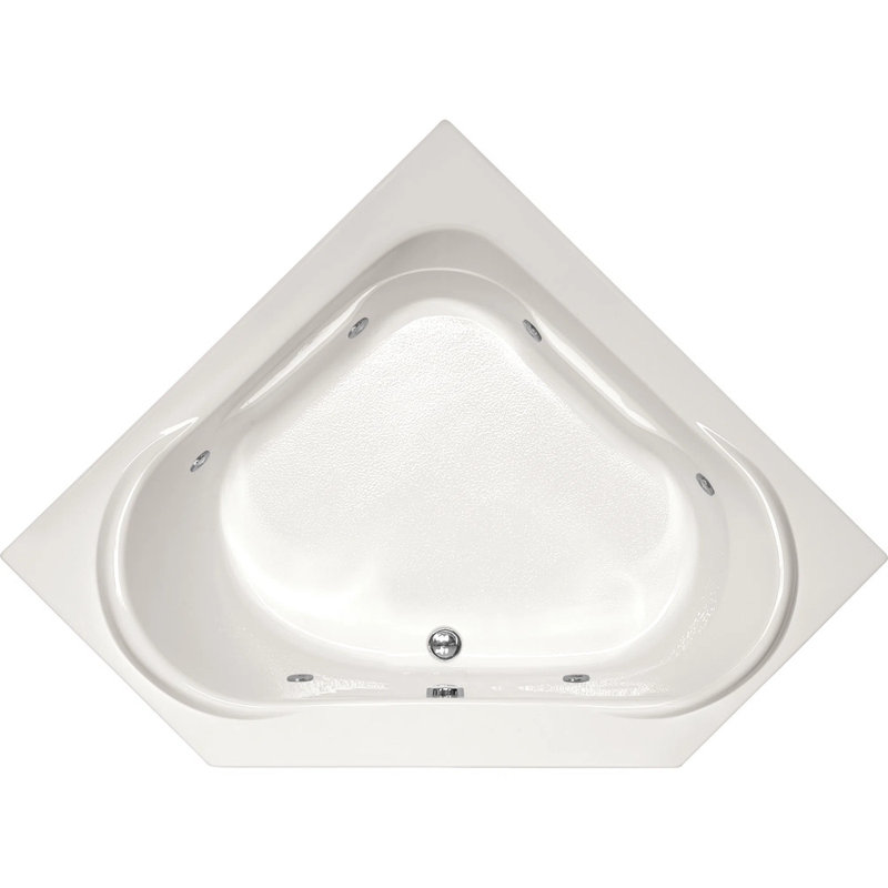 Clarissa 55'' L Bathtub, White, Satin Brass