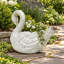 Jardinière de jardin vintage Cygne blanc