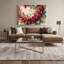 Fruit, canneberge, art mural sur toile beige-549466504