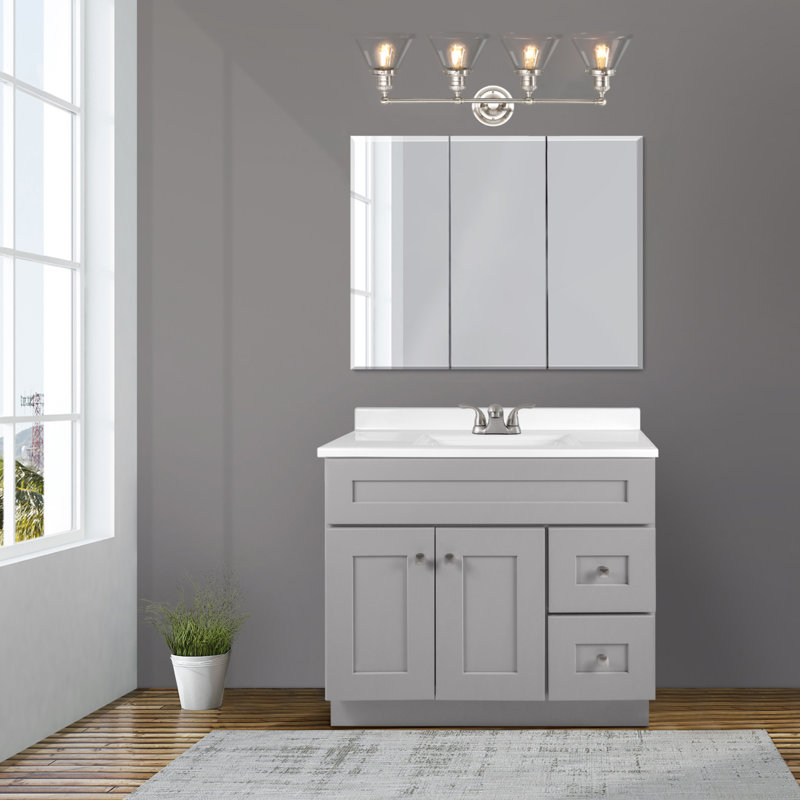 Vannatta 4 - Light Dimmable Vanity Light, Satin Nickel