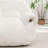 Bean Bag Chair, Comfy Bean Bag Sofa with Back Support, Faux Fur Bean Bag Chair for Adults and Kids, Stuffed Floor Sofa for Living Room, Bedroom, Apartment, White-796708468