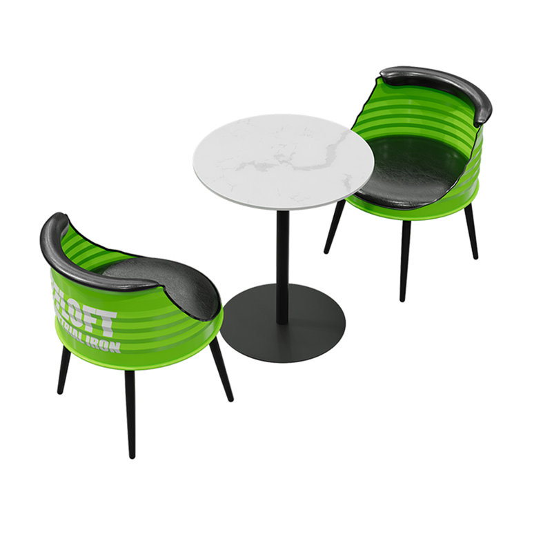 Ensemble de table et chaises de style industriel L 25,6 x l 25,6, 3