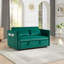 Canapé-lit convertible futon 3 en 1, canapé-lit en velours de 55 po avec 2 coussins, dossier inclinable, poches latérales pour le salon, canapé-lit-346686808