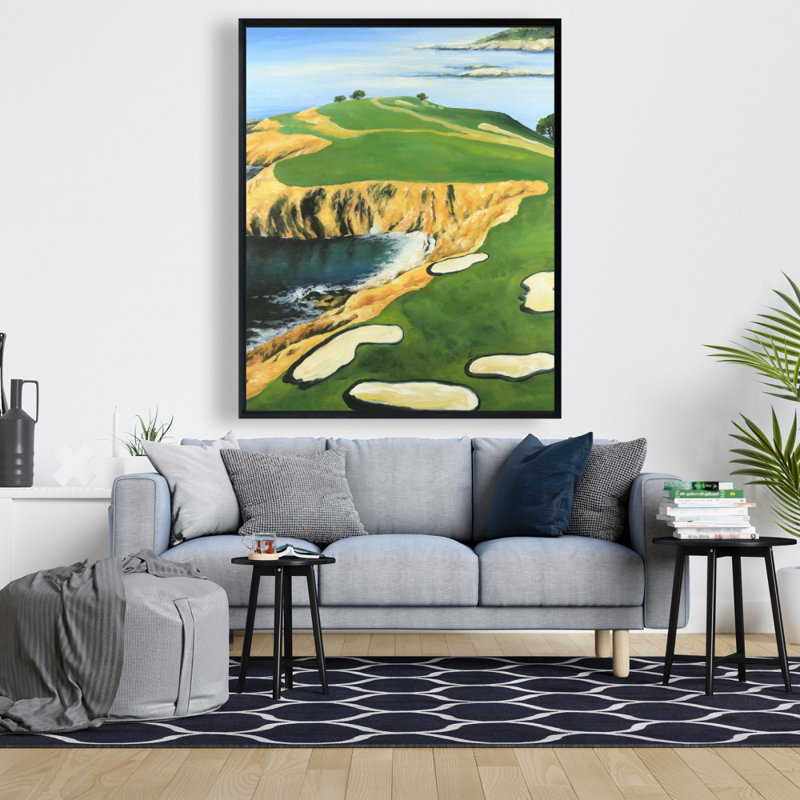 Pebble Beach Golf Links Print On Canvas