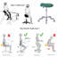 Tabouret professionnel à roulettes-750288204