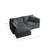 Corduroy Sofa with 1 Footrest-112385615-122510488