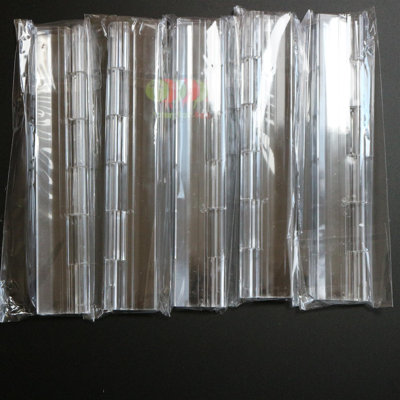 Acrylic Hinge 150mm Clear, Continous Acrylic Piano Hinges
