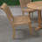 4 - Person Teak Solid Wood Patio Dining Set Umbrella Hole Included Round Table
