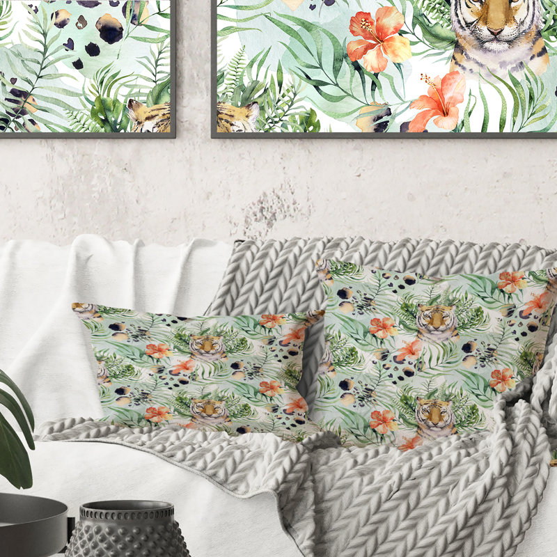 Floral Throw Pillow