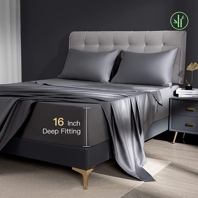 Ensemble de draps Gemmell, Gris foncé