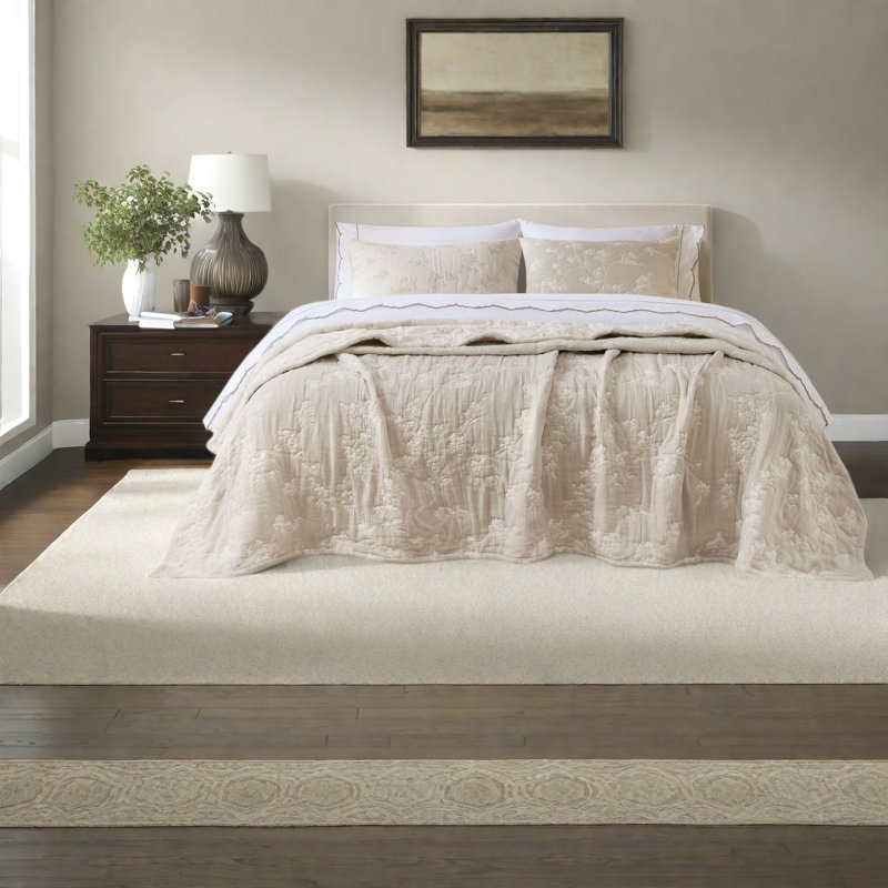 Ensembles de literie en coton de qualité supérieure pour grand confort moderne en jacquard