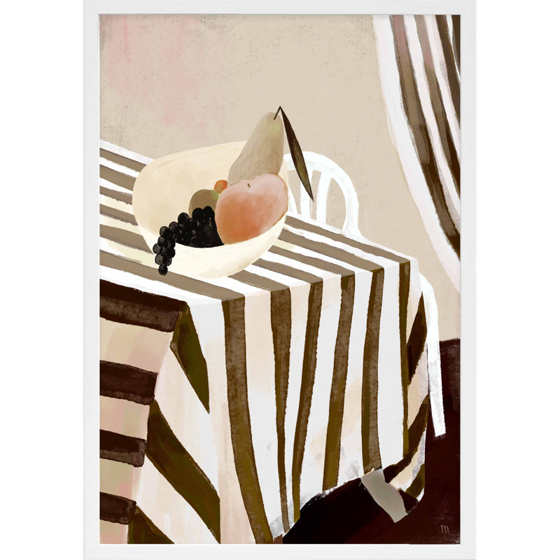 Earthy par Marco Marella pour Studio M, Toile avec cadre doré simple, H 20 po x l 14 po x P 1,25 po