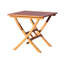 Mayela Square Eucalyptus Solid Wood Outdoor Bistro Table - 80 cm W 80 cm D-21263139
