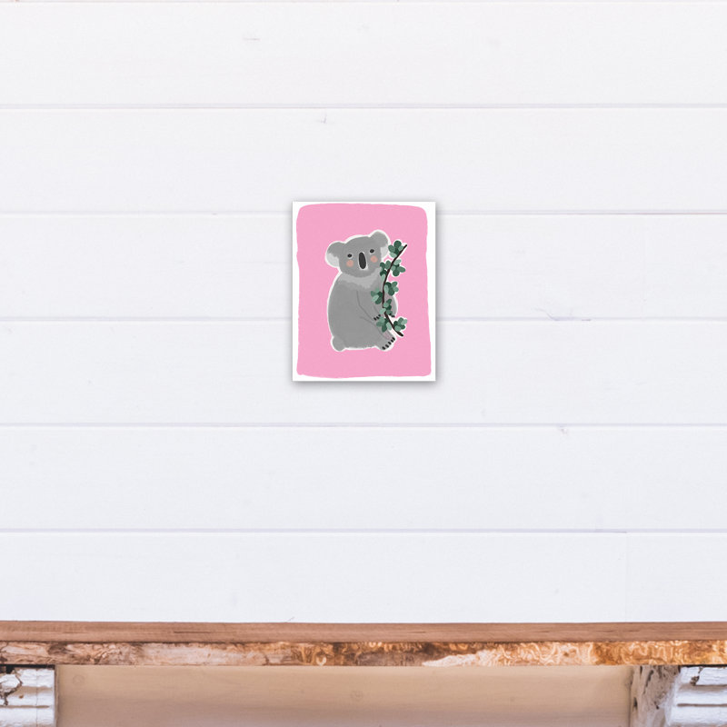 Art sur toile koala doux Briscoe, H 10 po x l 8 po x P 1,25 po, Rose