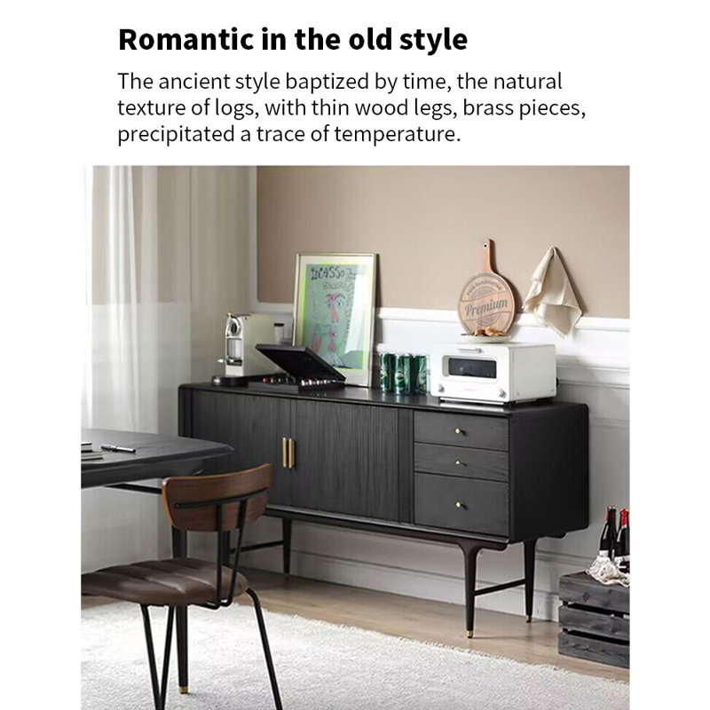 Armoire d'appoint à rideaux industrielle, Noir