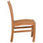 Chaise d'appoint de terrasse en teck