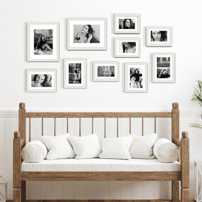 10 Opening Multi Size Collage Photo Frame Gallery Wall Display