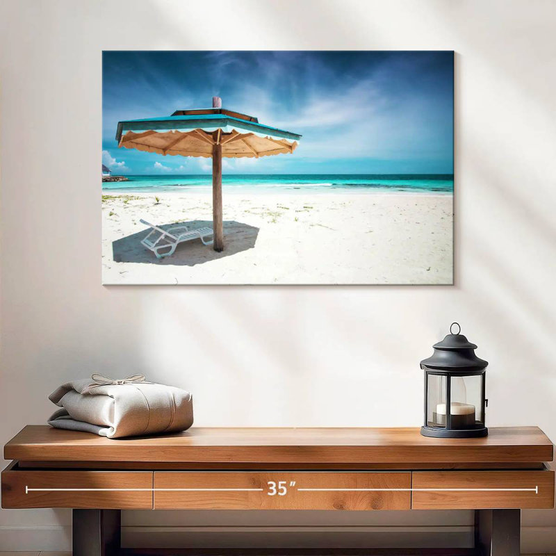 Parasol de plage jamaïcain, H 16 po x l 24 po