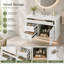 Ensemble de meuble-lavabo simple 36 po avec lavabo intégré en céramique, design minimaliste moderne, 3 tiroirs avec armoire de rangement-812042786