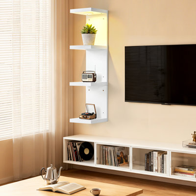 25 cm W Wall Mounted Shelving Unit