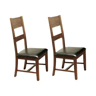 Kurt Lainey Solid Acacia Upholstered Dining Chair (Set of 2)