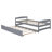 Gray Twin Size Platform Bed With Trundle - Bedroom Stability Assurance In Space Enhancement