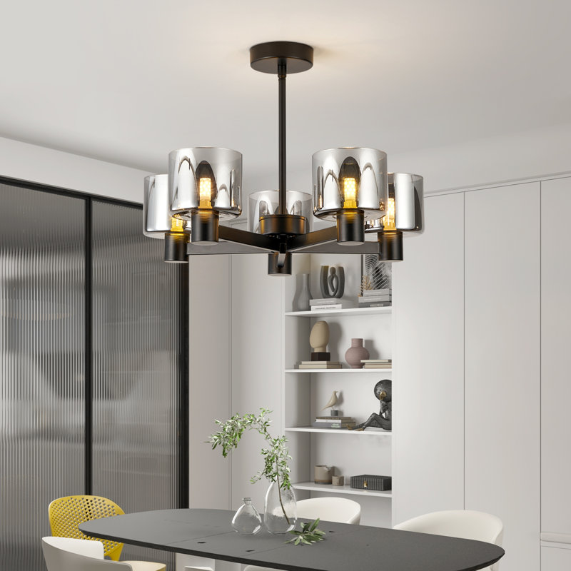 Glass Semi Flush Mount
