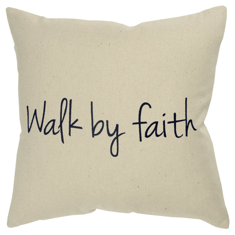 Housse et insert de coussin carré en coton Inked Collection