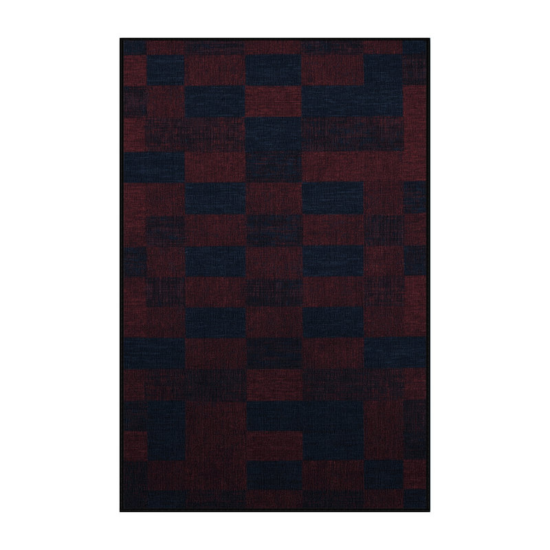Tapis gris à carreaux lavable à la machine, Tapis de couloir 2 pi x 4 pi
