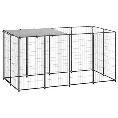 Potts 43.31cm H Metal Yard Kennel With Door
