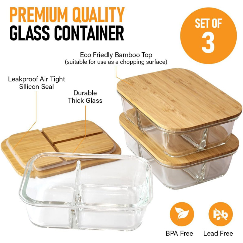 Dorissa 30oz. Glass Food Storage Container