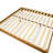 Full Platform Bed Frame with 4 Solid Wood Legs and 2 Extra Center Legs - Oak Finish-2112131545-2112131544
