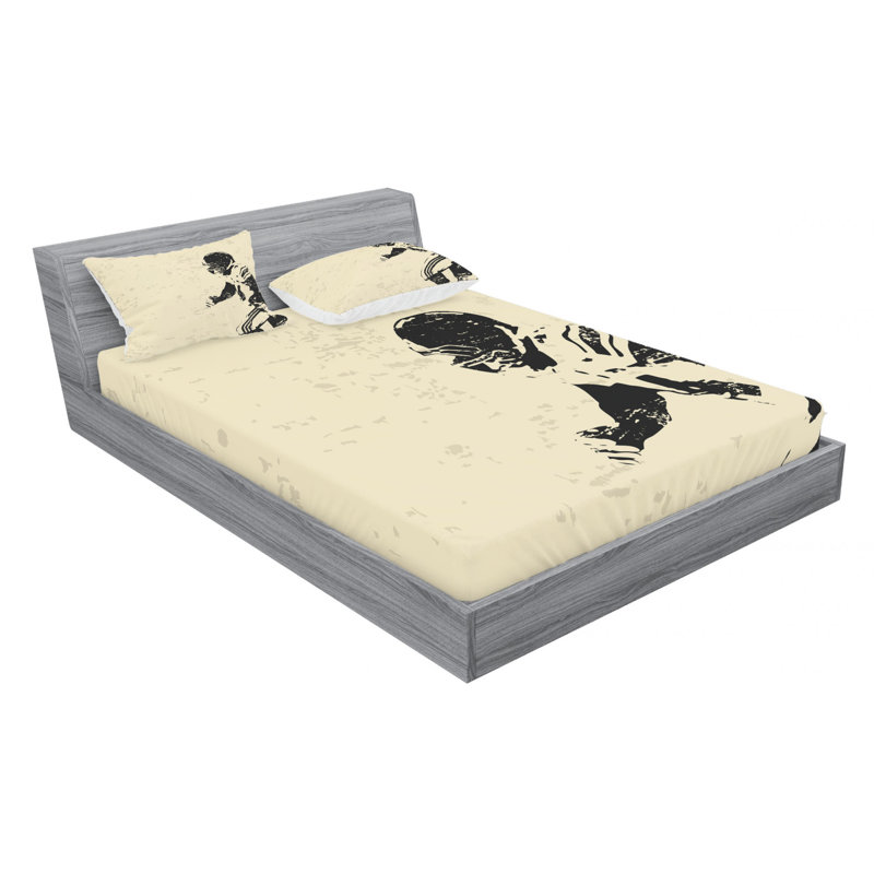 Microfiber Sheet Set, Queen Sheet Set with Fitted Sheet