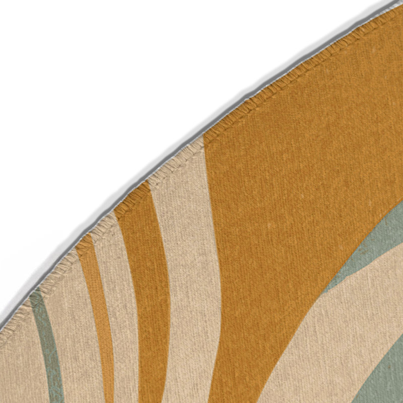 Tapis intérieur et extérieur Perky Sparkle, Rond 5 pi