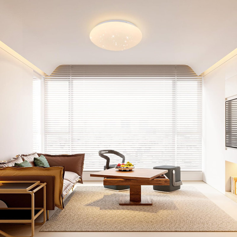 LED Semi Flush Mount, 3000 Kelvins