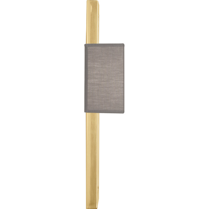 Doughnut Wall Sconce - Antique Silver - Smoke Gray Shade, Brass