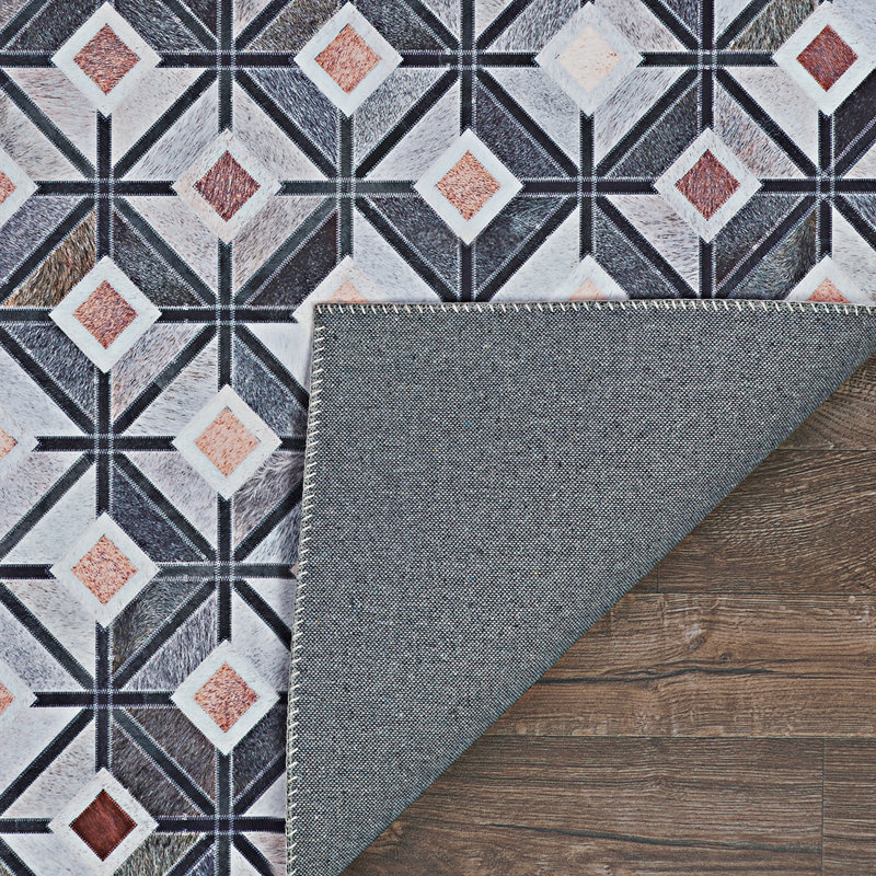Cadmoin Geometric Indoor Rug, Rectangle 5'3" x 7'6"