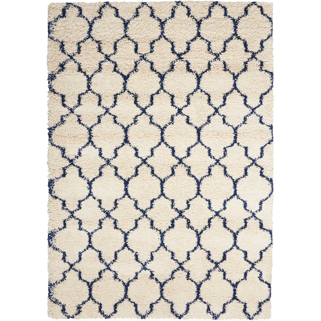 Linton Geometric Blue Area Rug Red Barrel Studio® Rug 