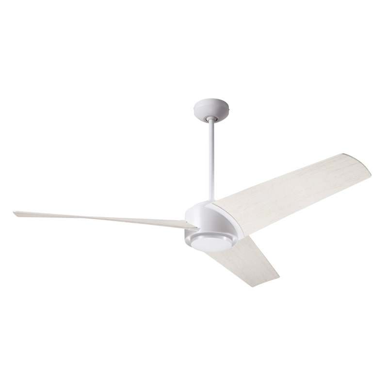 Ambit 56'' Ceiling Fan, Whitewash, Matte White, Wall Control
